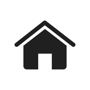 ev simgesi vektör tasarımı illüstrasyonu