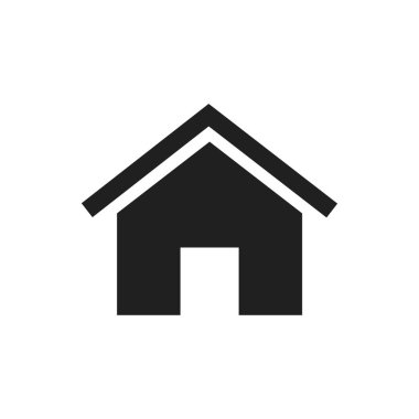 ev simgesi vektör tasarımı illüstrasyonu