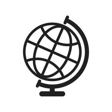 Dünya ikonu vektör tasarımı çizimi