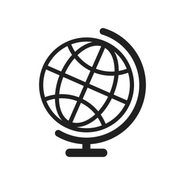 Dünya ikonu vektör tasarımı çizimi