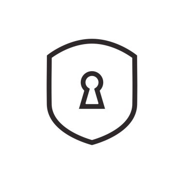 kalkan simgesi vektör tasarımı illüstrasyonu