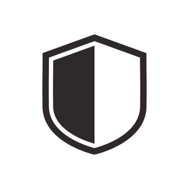 kalkan simgesi vektör tasarımı illüstrasyonu