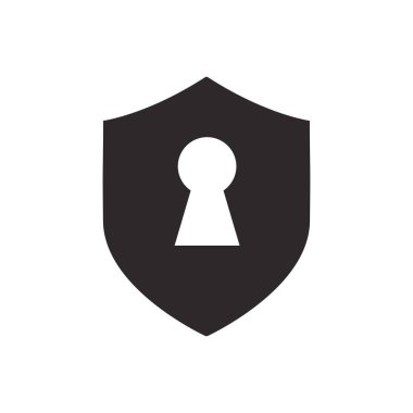 kalkan simgesi vektör tasarımı illüstrasyonu