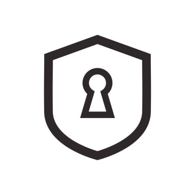 kalkan simgesi vektör tasarımı illüstrasyonu