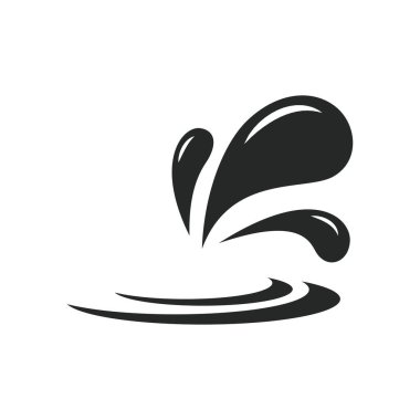 Su ikonu vektör tasarımı resimlemesi