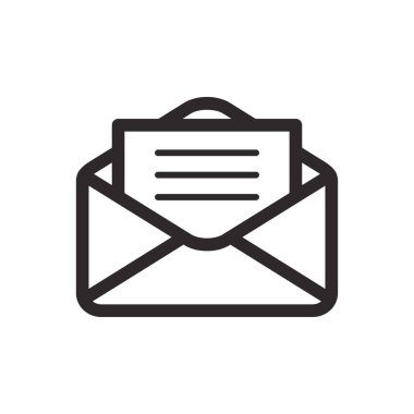 posta simgesi vektör tasarımı illüstrasyonu