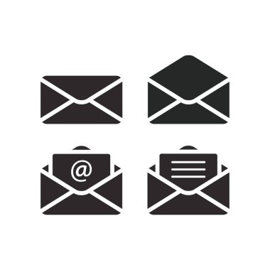 posta simgesi vektör tasarımı illüstrasyonu