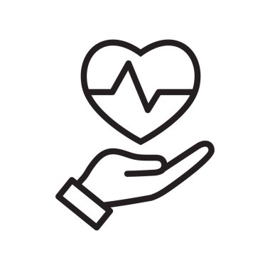 Sağlık simgesi vektör tasarımı illüstrasyonunu kaydet