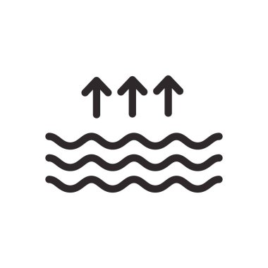 buharlaşma simgesi vektör tasarımı çizimi