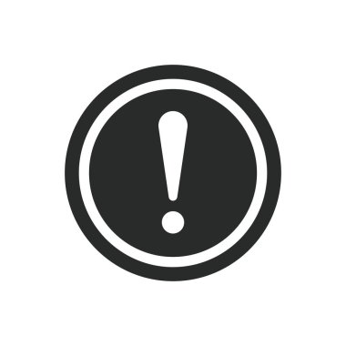 ünlem simgesi vektör tasarımı çizimi