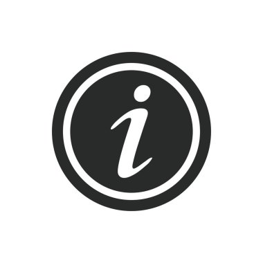 bilgi simgesi vektör tasarımı illüstrasyonu