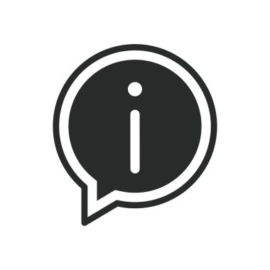 bilgi simgesi vektör tasarımı illüstrasyonu