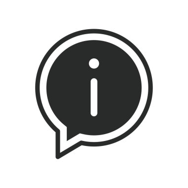 bilgi simgesi vektör tasarımı illüstrasyonu