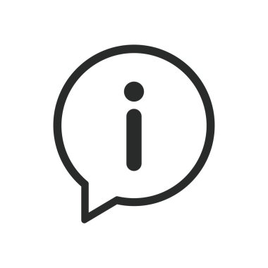 bilgi simgesi vektör tasarımı illüstrasyonu