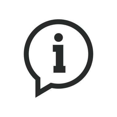 bilgi simgesi vektör tasarımı illüstrasyonu