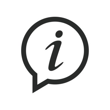 bilgi simgesi vektör tasarımı illüstrasyonu