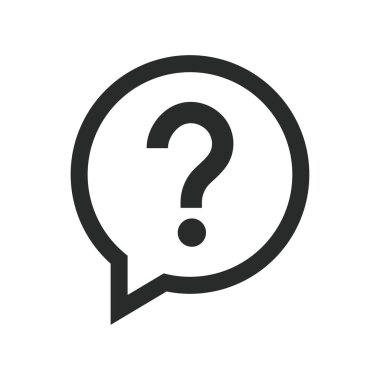 soru sembolü vektör tasarımı illüstrasyonu