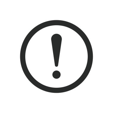 ünlem simgesi vektör tasarımı çizimi