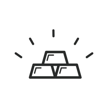 parlak altın simge vektör tasarımı çizimi