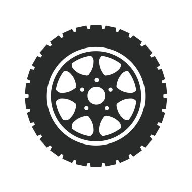 araba tekerlekleri ikon vektör tasarımı illüstrasyon otomotiv kavramı