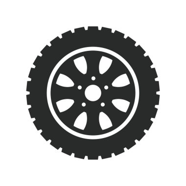 araba tekerlekleri ikon vektör tasarımı illüstrasyon otomotiv kavramı