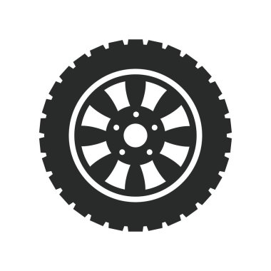 araba tekerlekleri ikon vektör tasarımı illüstrasyon otomotiv kavramı