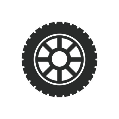 araba tekerlekleri ikon vektör tasarımı illüstrasyon otomotiv kavramı