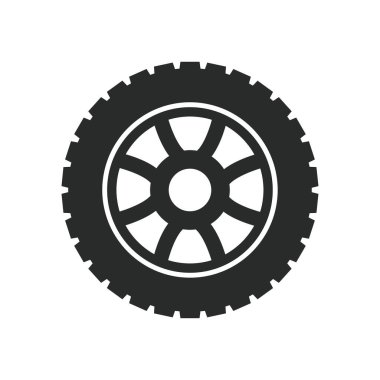 araba tekerlekleri ikon vektör tasarımı illüstrasyon otomotiv kavramı