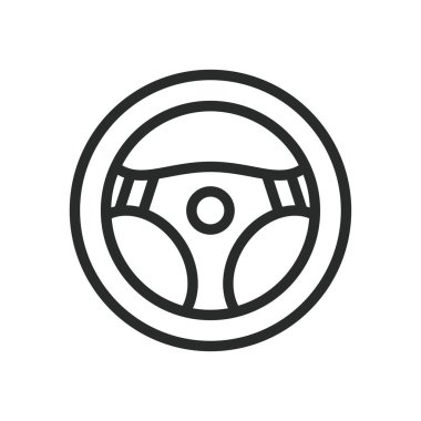 direksiyon simgesi vektör tasarımı illüstrasyon otomotiv kavramı