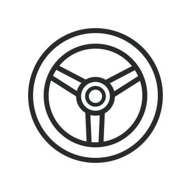 direksiyon simgesi vektör tasarımı illüstrasyon otomotiv kavramı