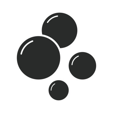 Hava kabarcık ikonu vektör tasarımı çizimi beyaz arkaplanda izole edildi