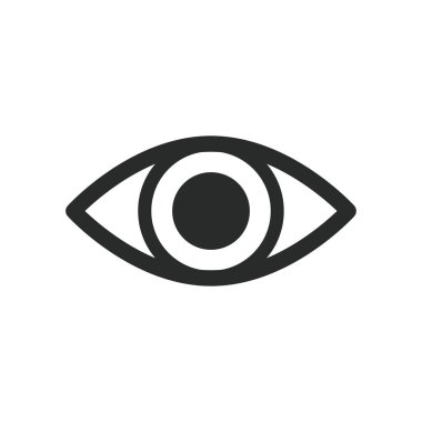 Göz simgesi vektör tasarımı illüstrasyon optik sembolü