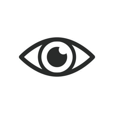 Göz simgesi vektör tasarımı illüstrasyon optik sembolü
