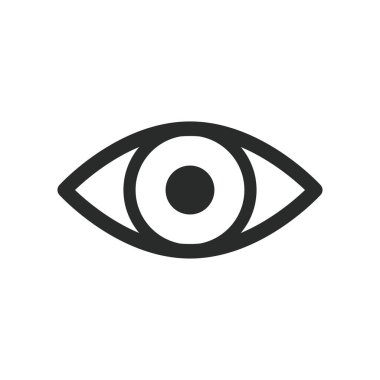 Göz simgesi vektör tasarımı illüstrasyon optik sembolü