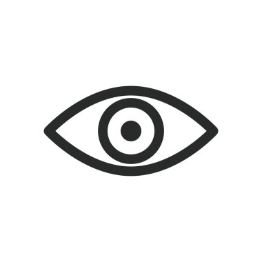 Göz simgesi vektör tasarımı illüstrasyon optik sembolü