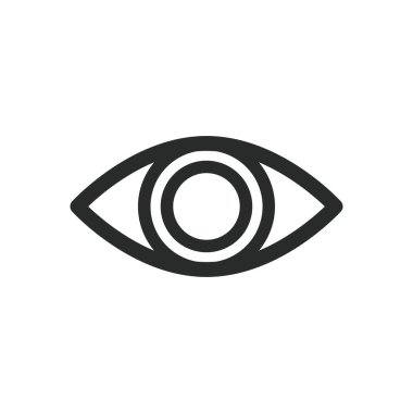 Göz simgesi vektör tasarımı illüstrasyon optik sembolü