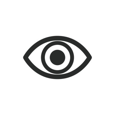 Göz simgesi vektör tasarımı illüstrasyon optik sembolü