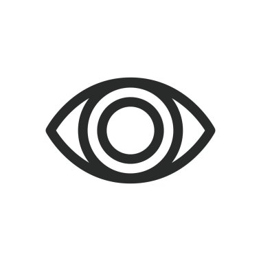 Göz simgesi vektör tasarımı illüstrasyon optik sembolü