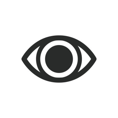 Göz simgesi vektör tasarımı illüstrasyon optik sembolü