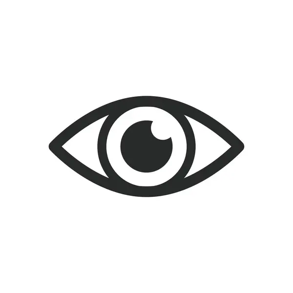 Göz simgesi vektör tasarımı illüstrasyon optik sembolü