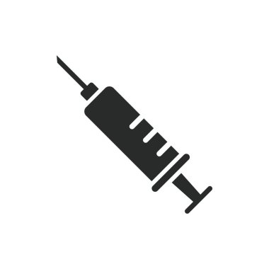 Enjeksiyon ikonu vektör tasarımı illüstrasyon tıbbi konsepti