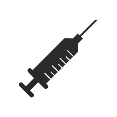 Enjeksiyon ikonu vektör tasarımı illüstrasyon tıbbi konsepti