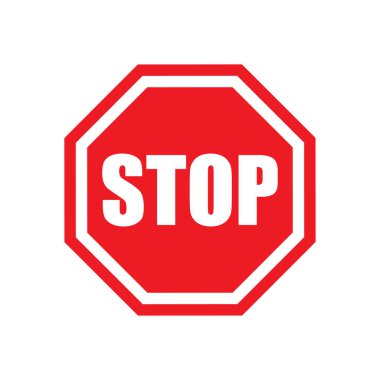 stop sign vector design illustration traffic sign symbol clipart