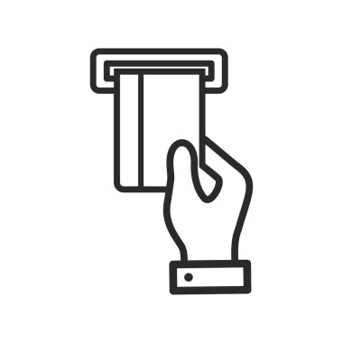 kart ekle, atm simge vektör tasarımı resimleme iş konsepti