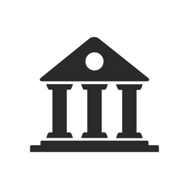 Banka simgesi vektör tasarımı illüstrasyon bankacılık kavramı