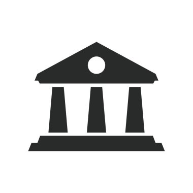 Banka simgesi vektör tasarımı illüstrasyon bankacılık kavramı