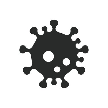 Virüs simgesi vektör tasarımı illüstrasyonu