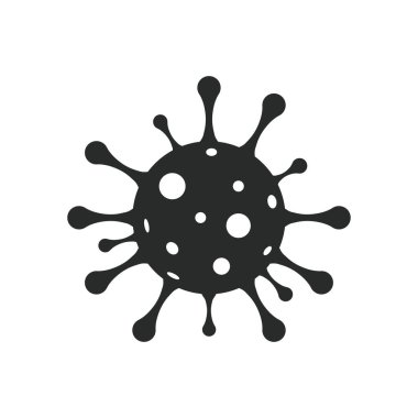 Virüs simgesi vektör tasarımı illüstrasyonu