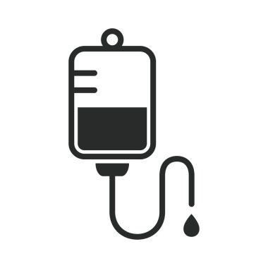 infüzyon ikonu grafik vektör çizimi