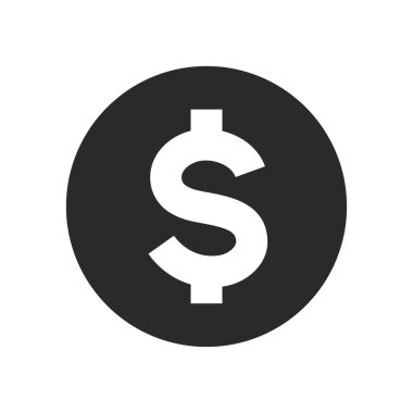 Dolar para birimi simgesi grafik vektör çizimi